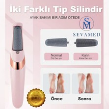 Ayak ve Topuk Törpüsü Şarjlı Ayak Pedikür Aleti Ayak Bakım Törpüsü Pürüsüzleştirici Ölü Deri Atıcı Törpü Kırmed