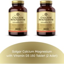 Solgar Calcium Magnesium With Vitamin D3 150 Tablet (2 Adet)