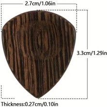 Racsen Ahşap Gitar Pena (Padauk) 1 Adet – Doğal Wood Plectrum (Akustik, Elektro ve Ukulele Uyumlu)