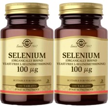 Solgar Selenium 100 Mcg 100 Tablet Amerika Menşeli Aromasız Gıda Takviyesi