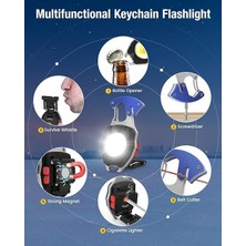 Uslucan Alışveriş 970 Mini Şarjlı Işıldak Mıknatıslı, Kapak Açacağı, Düdük Özelliği, Vidalama, Kesme, Çok Amaçlı Kamp Feneri, Deprem Çantası Işıldak