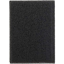 Uslucan Alışveriş 2k 4812 Defter 14X20 Cm. Kareli̇ 160 Yapraklı Deri Hilton Desen Kapaklı Siyah, Siyah