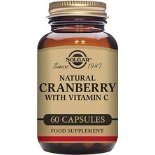 Solgar Cranberry Extract Kapsül 60 Adet Vitamin C İçeren Doğal Takviye Ürün