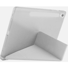 AyrStore Newface Galaxy Tab S10 Fe 13.1 Kalemlikli Mars Tablet Kılıfı - Gri