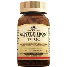 Solgar Gentle Iron 17 Mg 90 Kapsül Vegan Takviye Edici Gıda