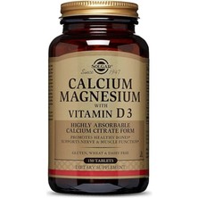 Solgar Calcium Magnesium Vitamin D3 150 Tablet 2 Adet