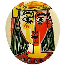 Uslucan Alışveriş Picasso Şapkalı Kız Bilek Destekli Mouse Pad