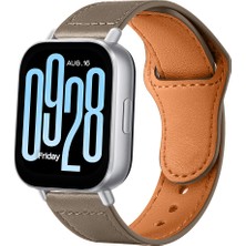 Sneezy Redmi Watch 5 Lite/active Ile Uyumlu Premium Classic Deri Görünümlü Kordon