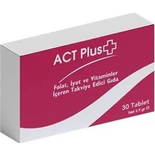 Act Plus Folat Iyot ve Vitaminler 30 Tablet