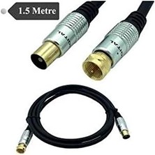 Uslucan Alışveriş HY-P580, 9.5 Tv M To 9.5 Tv M Anten Kablosu,1.5 M, Beyaz