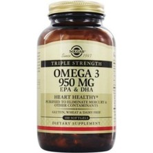 Solgar Omega-3 950 Mg Kapsül 100 Adet Amerika Menşeli Kalp Sağlığı İçin Özel Formül