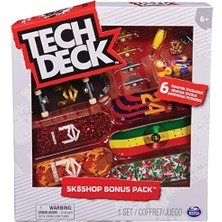 Uslucan Alışveriş Tech Deck SK8SHOP Bonus Paketi, Otantik Kaykay ve Aksesuar Içeren Parmak Kaykay Seti, 25. Yıl Dönümü Setleri, Rastgele Seçim, Farklı Ürünlerden Derleme