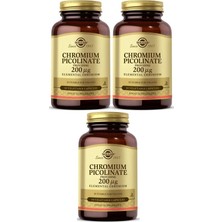 Solgar Chromium Picolinate 200MCG 90 Kapsül 3 Adet