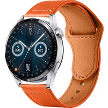 Sneezy Huawei Watch Gt3 46MM Gt2 46MM Ile Uyumlu Premium Classic Deri Görünümlü Kordon