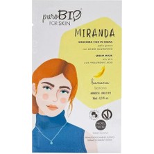 Purobio Miranda Cream Mask Oily Skin Banana Muz 10 ml - Tek Kullanım