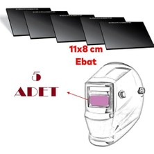 Uslucan Alışveriş Kaynak Maske Camı 787 TH11, 11X8X3 Cm, Uv/ır Koruma, (5 Adet) Ce EN/166/167/168/169