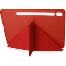 AyrStore Newface Galaxy Tab A9 Kılıf Kalemlikli Mars Tablet Kılıfı - Kırmızı