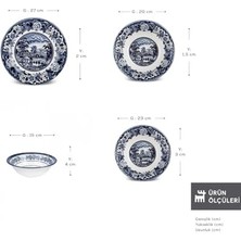 Uslucan Alışveriş Old Town 24 Parça 6 Kişilik Yemek Takımı