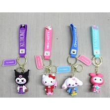 K-Yonlineticaret Silikon Kuromi, Hello Kitty, My Melody Anahtarlık