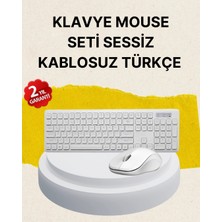 K-Yonlineticaret Tam Boy Kablosuz Klavye Mouse Seti - Gelişmiş Bağlantı ve Sessiz Performans