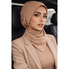 Aişe Tesettür Bej Bere Bone ve Etol Takım