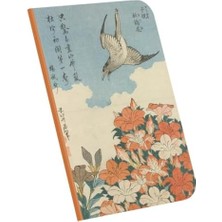 Uslucan Alışveriş Cuckoo And Azaleas, Hokusai 1834, A4 Defter Vı, Çizgisiz, Toplam 64 Sayfa, Tel Dikiş, Esnek Kapak, Oval Kenar, Tuval Doku, 60 Gram, Sarı Krem Renk, 21X29,7X0,5CM