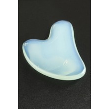 Zero Land Lvsqvr Aytaşı Doğaltaş Kalp Yüz Masaj Aleti-Açık Mavi