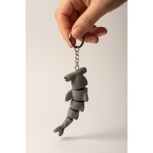 Pazarois Çekiç Balığı Figürlü Hareketli Anahtarlık