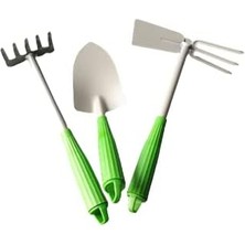 Uslucan Alışveriş Kupa 3'lü Bahçe Seti Tırmık Çapa Kürek Mini Bahçe Seti