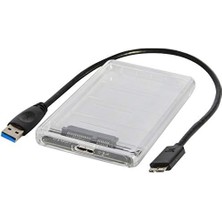 Uslucan Alışveriş Jacobsparts Şeffaf 2.5 Inç USB 3.0 - Sata Sabit Sürücü Muhafazası Harici HDD SSD Muhafazası