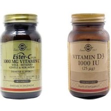 Solgar D3 1000 Iu 100 Kapsül & Ester C 1000 Mg 60 Tb
