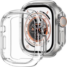 Forzacase Apple Watch 7/8/9 45MM ile Uyumlu Önü Açık Sert Plastik Rubber Kılıf - FC380