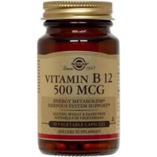 Solgar Vitamin B12 500 Mcg 50 Vegetable Kapsül