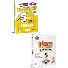 Günay Yayınları 5. Sınıf Bumerang Türkçe 32 Haftalık Deneme + Fi Yayınları Dikkat Paragraf