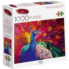 Uslucan Alışveriş Ca Games Tavus Kuşu 1000 Parça 2,2mm Kalınlık 48X68CM Profesyonel Hobi Puzzle Yapboz Serisi