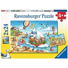 Uslucan Alışveriş 2X24 Parça Yapboz Seaside Holiday
