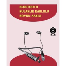 K-Yonlineticaret 120 Saat Pil Ömrüyle Boyun Askılı Bluetooth Kulaklık – Spor ve Günlük Kullanım Için