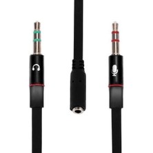 Uslucan Alışveriş Tek Girişli Kulaklığı Bilgisayara Bağlama, Kulaklık ve Mikrofon Ayırıcı,kulaklık Mikrofon Çevirici Ayırıcı Switch Splitter 3.5mm