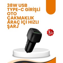 K-Yonlineticaret Araç Çakmak Girişli 38W Hızlı Şarj Aleti – Iki Cihaz Destekli