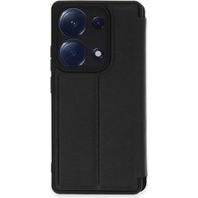 Najmaddin Newface Xiaomi Redmi Note 13 Pro 4g Kılıf Flip Cover - Siyah