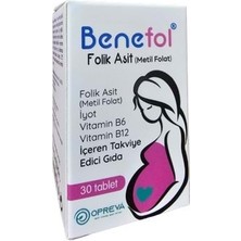Opreva Benefol Folik Asit 30 Tablet