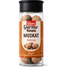 Super Gurme Masala Muskat Tane 40 gr Cam Kavanoz – Muskat Cevizi