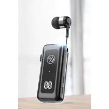 K-Yonlineticaret Makaralı Bluetooth Kulaklık Kulak Içi Dijital Göstergeli Yüksek Ses Kaliteli
