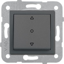 Uslucan Alışveriş / Füme Tek Düğmeli Jaluzi Mekanizma+Düğme Kapak Çabuk Bağlanti Çarpma Karşıtı Çocuk Korumalı