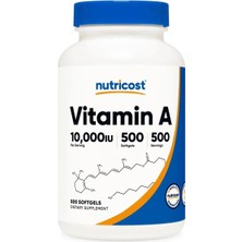 Nutricost Vitamin A 10000 Iu 500 Softgels