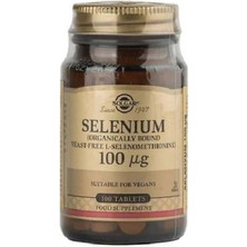 Solgar Selenium 100 Mcg 100 Tablet Amerika Menşeli Vegan Takviye İçerik Bilgisiyle