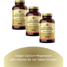 Solgar Calcium Magnesium With Vitamin D3 150 Tablet (3 Adet)