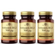 Solgar Vitamin B12 500 Mcg 50 Kapsül 3 Adet