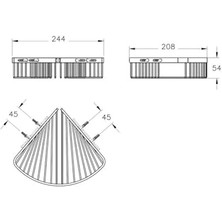 Uslucan Alışveriş Base 200 A44159 Tekli Süngerlik, Krom