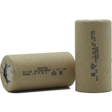 Toptan Bulurum 1.2V Nicd Sc 2000 Mah Kağıt Şarjlı Pil 10C (Başsız/flat Head)